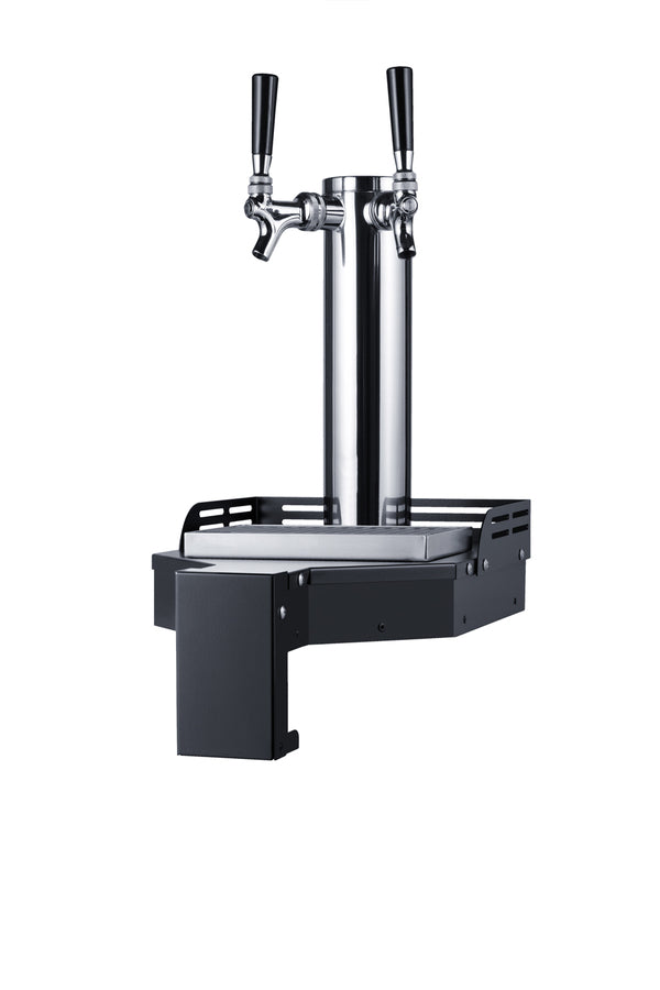 Floating tap base for remote kegerator use