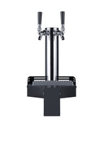 Floating tap base for remote kegerator use