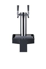 Floating tap base for remote kegerator use