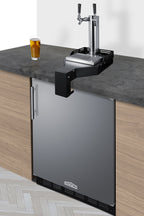 Floating tap base for remote kegerator use
