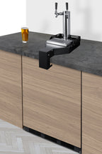 Floating tap base for remote kegerator use
