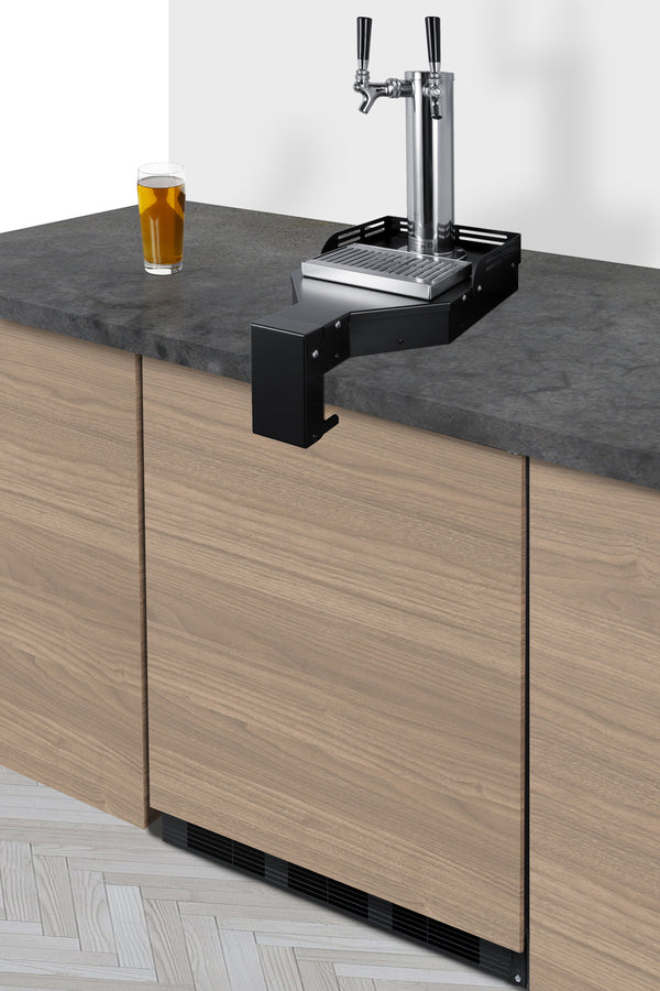 Floating tap base for remote kegerator use