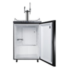 Accucold Dual tap system with nitrogen tank to serve both nitro-infused coffee and flat iced coffee from most beer dispensers