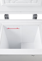 Accucold -85º C capable laboratory chest freezer with set of 6box racks included