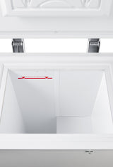 Accucold -85º C capable laboratory chest freezer with set of 6box racks included