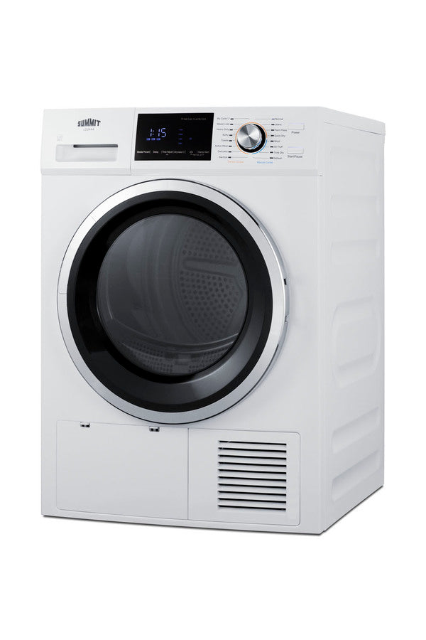 24" wide 220V front-loading heat pump dryer
