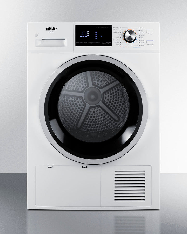 24" wide 220V front-loading heat pump dryer