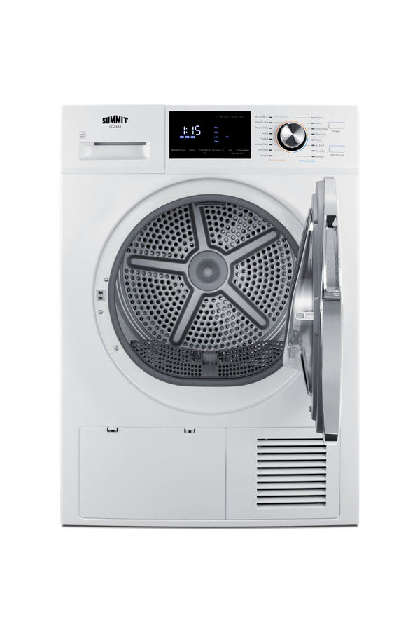 24" wide 220V front-loading heat pump dryer