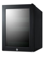 Accucold BeautiFridge cosmetics refrigerator with mint shelving and tinted glass door (Model LX114LGT1)