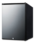 Accucold Compact minibar with stainless steel door and black cabinet (Model MB26SSLHD)