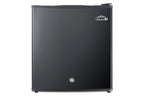 Accucold Compact solid door minibar in black with front lock (Model MB41B)