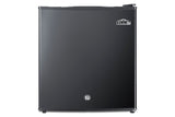 Accucold Compact solid door minibar in black with front lock (Model MB41B)