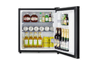 Accucold Compact solid door minibar in black with front lock (Model MB41B)