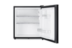 Accucold Compact solid door minibar in black with front lock (Model MB41B)