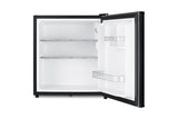 Accucold Compact solid door minibar in black with front lock (Model MB41B)