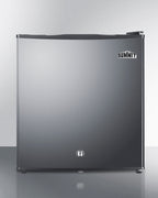 Compact minibar with stainless steel door and front lock
