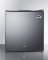 Compact minibar with stainless steel door and front lock