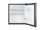 Compact minibar with stainless steel door and front lock