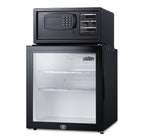 Accucold Glass door minibar, hotel safe, and stacking kit (Model MBSAFEGLHD)