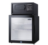 Accucold Glass door minibar, hotel safe, and stacking kit (Model MBSAFEGLHD)