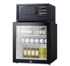 Accucold Glass door minibar, hotel safe, and stacking kit (Model MBSAFEGLHD)