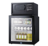 Accucold Glass door minibar, hotel safe, and stacking kit (Model MBSAFEGLHD)