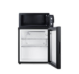 Accucold Glass door minibar, hotel safe, and stacking kit (Model MBSAFEGLHD)