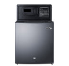 Stainless steel door minibar, hotel safe, and stacking kit (Model MBSAFESS)