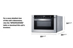 24" Wide Drawer Microwave