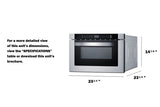 24" Wide Drawer Microwave