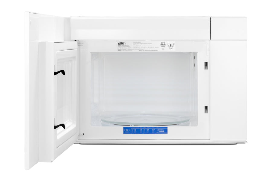 Accucold 24" Wide Over-the-range Microwave with Hood in White