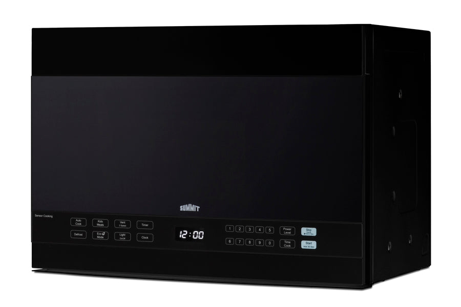 24" Wide Over-the-range Microwave with Hood in Black