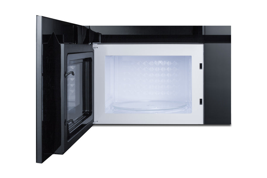 Accucold 24" Wide Over-the-range Microwave with Hood in Black and Stainless Steel (Model MHOTR24SS)