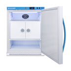 MomCube ADA height breast milk refrigerator, ADA (Model MLRS62BIADAMCLKLHD) - Open