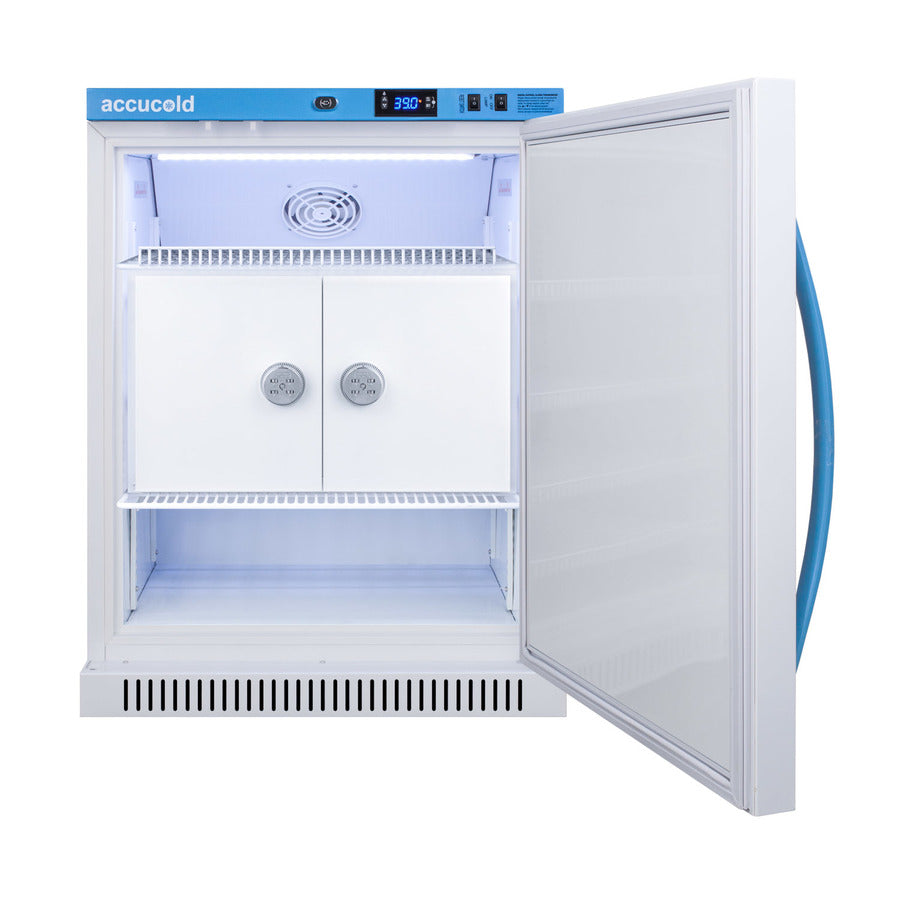 Accucold 6 cu.ft. MOMCUBE breast milk refrigerator with interior lockers (Model MLRS6MCLKLHD)