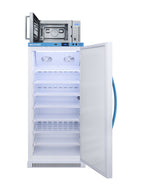 Accucold 8 cu.ft. MOMCUBE breast milk refrigerator with commercial microwave (Model MLRS8MC-SCM1000SSLHD)