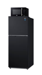 Mid-sized refrigerator-freezer and microwave with built-in allocator, with brackets included (ships in 3 boxes on one pa