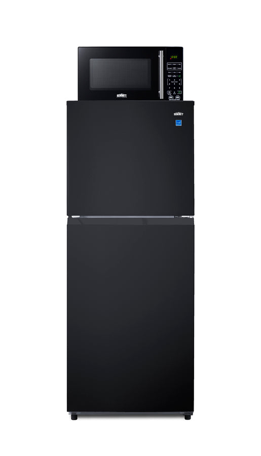 Accucold Mid-sized refrigerator-freezer and microwave with built-in allocator, with brackets included (ships in 3 boxes on one pa (Model MRF1087BA)