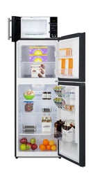 Accucold Mid-sized refrigerator-freezer and microwave with built-in allocator, with brackets included (ships in 3 boxes on one pa (Model MRF1087BA)