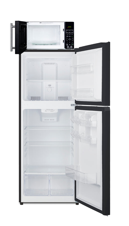 Accucold Mid-sized refrigerator-freezer and microwave with built-in allocator, with brackets included (ships in 3 boxes on one pa (Model MRF1087BA)