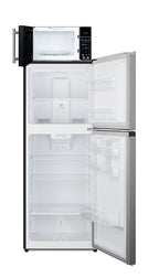 Mid-sized refrigerator-freezer and microwave with built-in allocator, with brackets included (ships in 3 boxes on one pa (Model MRF1089PLA) - Open