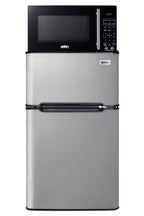 Accucold Compact 2-door refrigerator-freezer and microwave with built-in allocator, with brackets included (ships in 3 boxes on o (Model MRF34BSSA)
