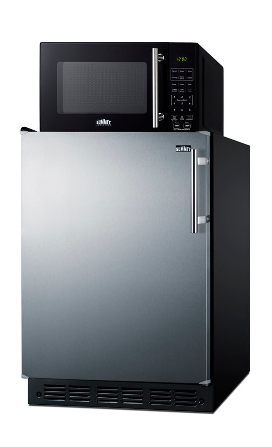 Combination all-refrigerator and microwave (Model MRF6BK2SSALHD)