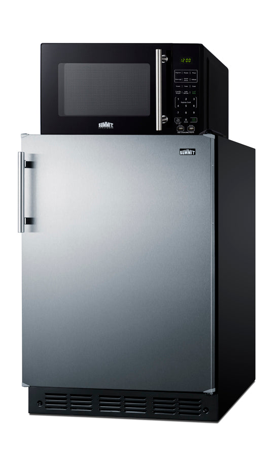 Accucold Combination all-refrigerator and microwave (Model MRF6BK2SSA)