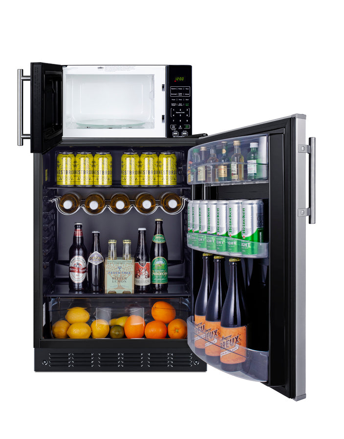 Accucold Combination all-refrigerator and microwave (Model MRF6BK2SSA) Main image