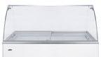 Glass sneeze guard kit for user installation on NOVA35 freezer