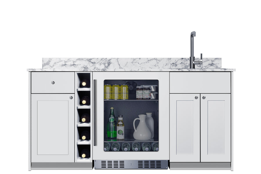 69" wide Turnkey Oasis Wet Bar (Model OASISWH33)