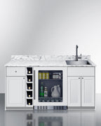 69" wide Turnkey Oasis Wet Bar (Model OASISWH33)