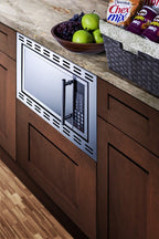 Accucold 24" Wide Built-in Microwave Oven for Enclosed Installation