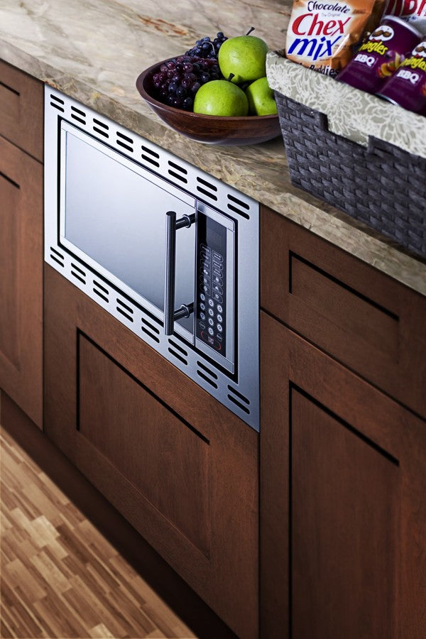Accucold 24" Wide Built-in Microwave Oven for Enclosed Installation